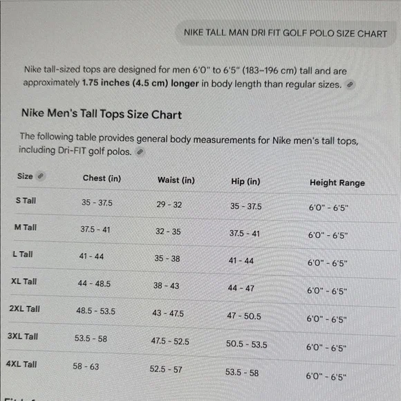 NWT Nike Dri Fit Micro Pique Tall Man Dark Gray Polo Golf Shirt Size XL-Tall - Picture 5 of 11